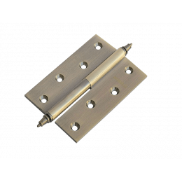 Петля MORELLI латунная разъёмная  с короной MB 100X70X3 AB R C Цвет - Античная бронза